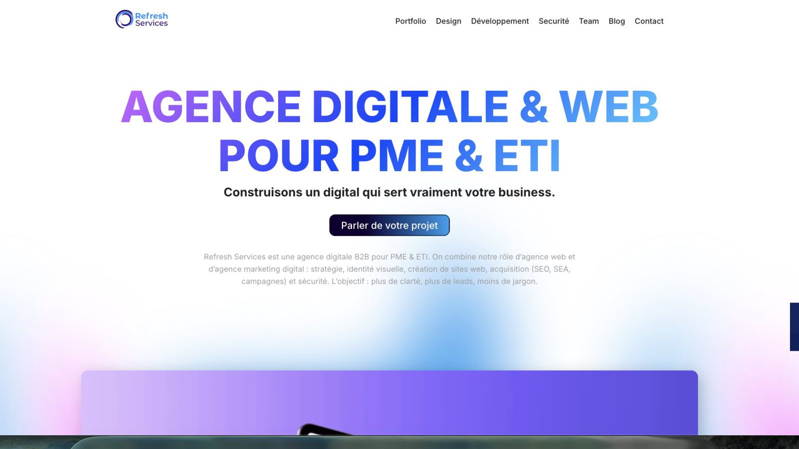 Refresh Services project preview