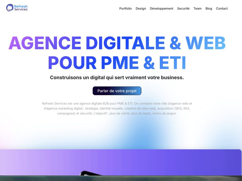 Refresh Services project preview