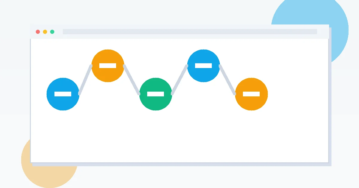 Clean modern web development illustration for custom wordpress development process for client websites