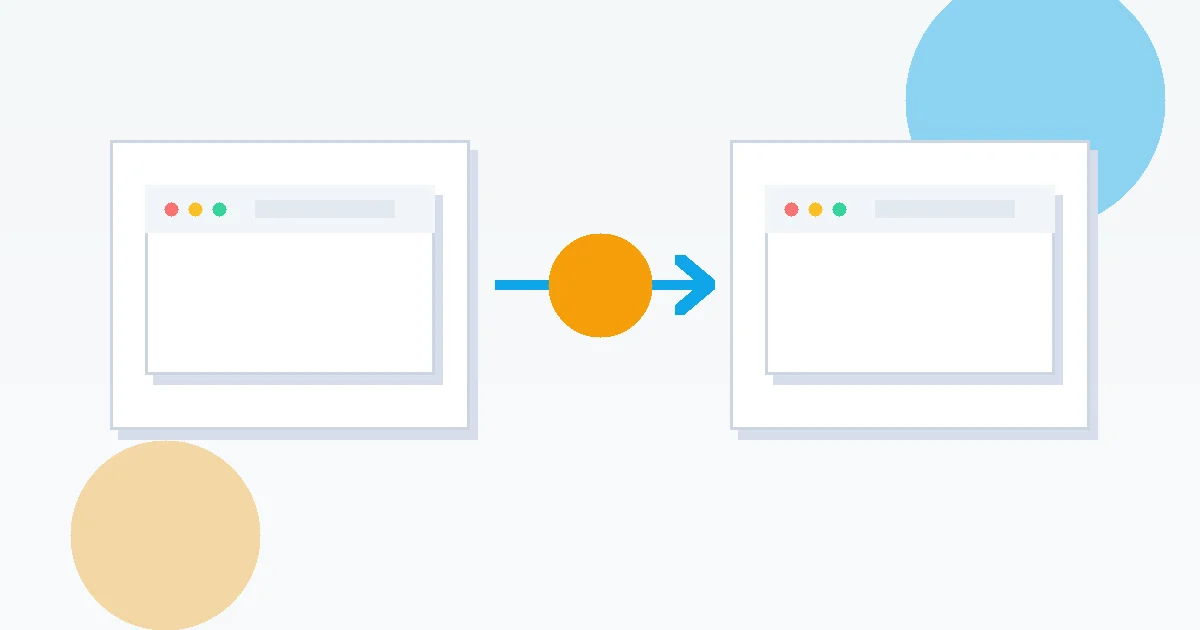 Clean modern web development illustration for html to wordpress conversion planning for business sites