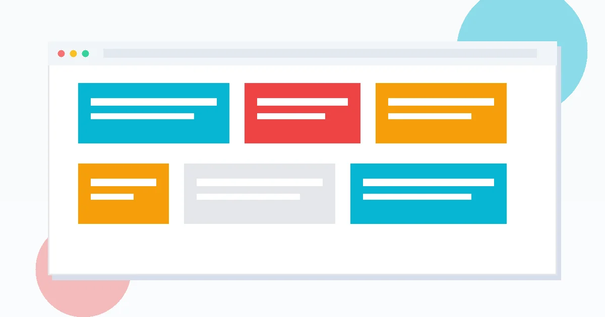 Clean modern web development illustration for service business homepage improvements that guide visitors