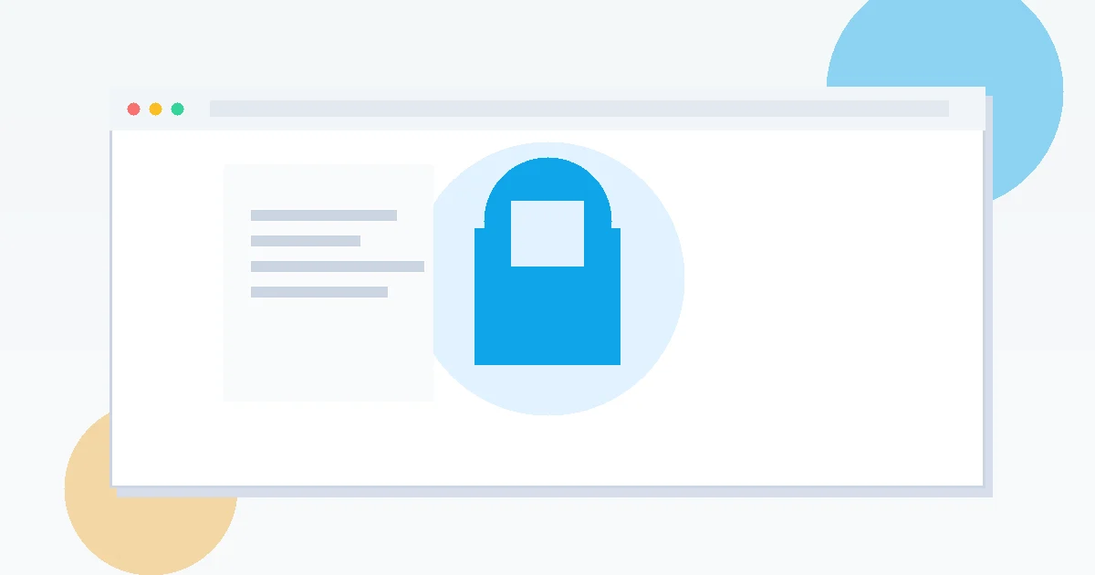 Clean modern web development illustration for wordpress security basics for small business websites